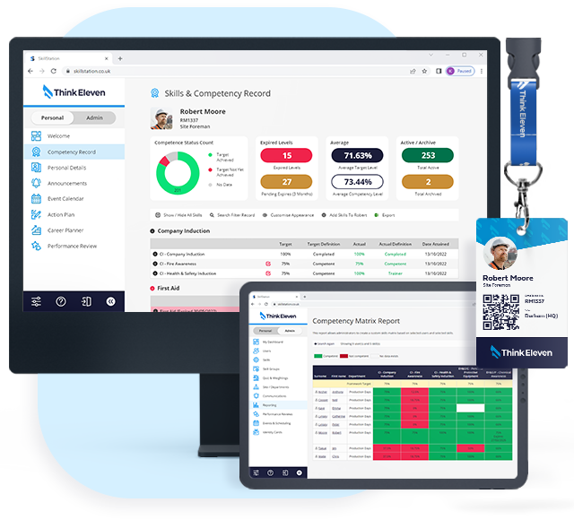 Skills, Training & competency management software Skills, Training & competency management software screenshot